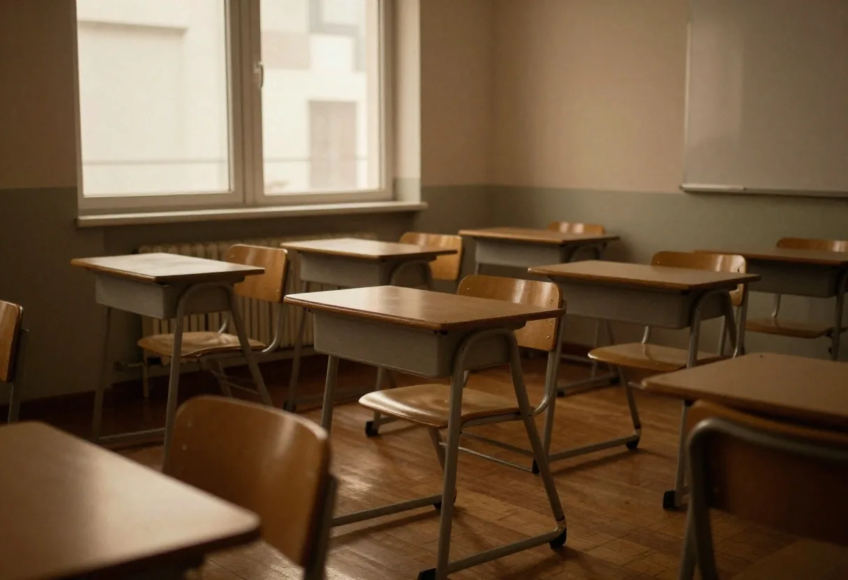 Escritorio docente con correcciones y devoluciones de escritura